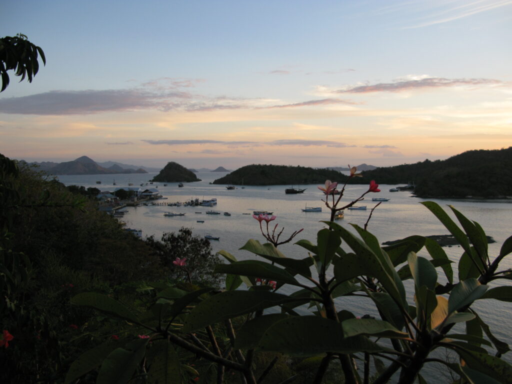 Sewa kapal Labuan Bajo - pemandangan pelabuhan dan armada kapal