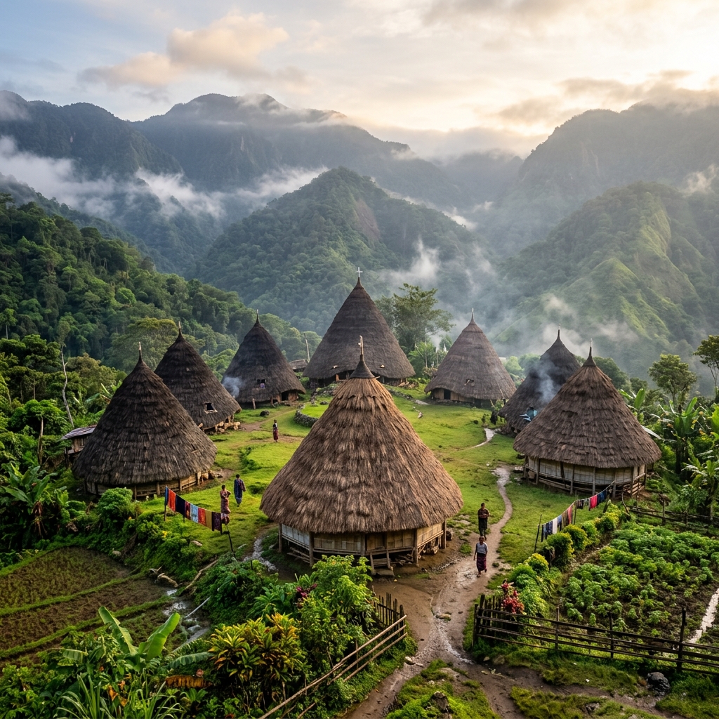 Paket wisata Flores overland - desa adat Wae Rebo